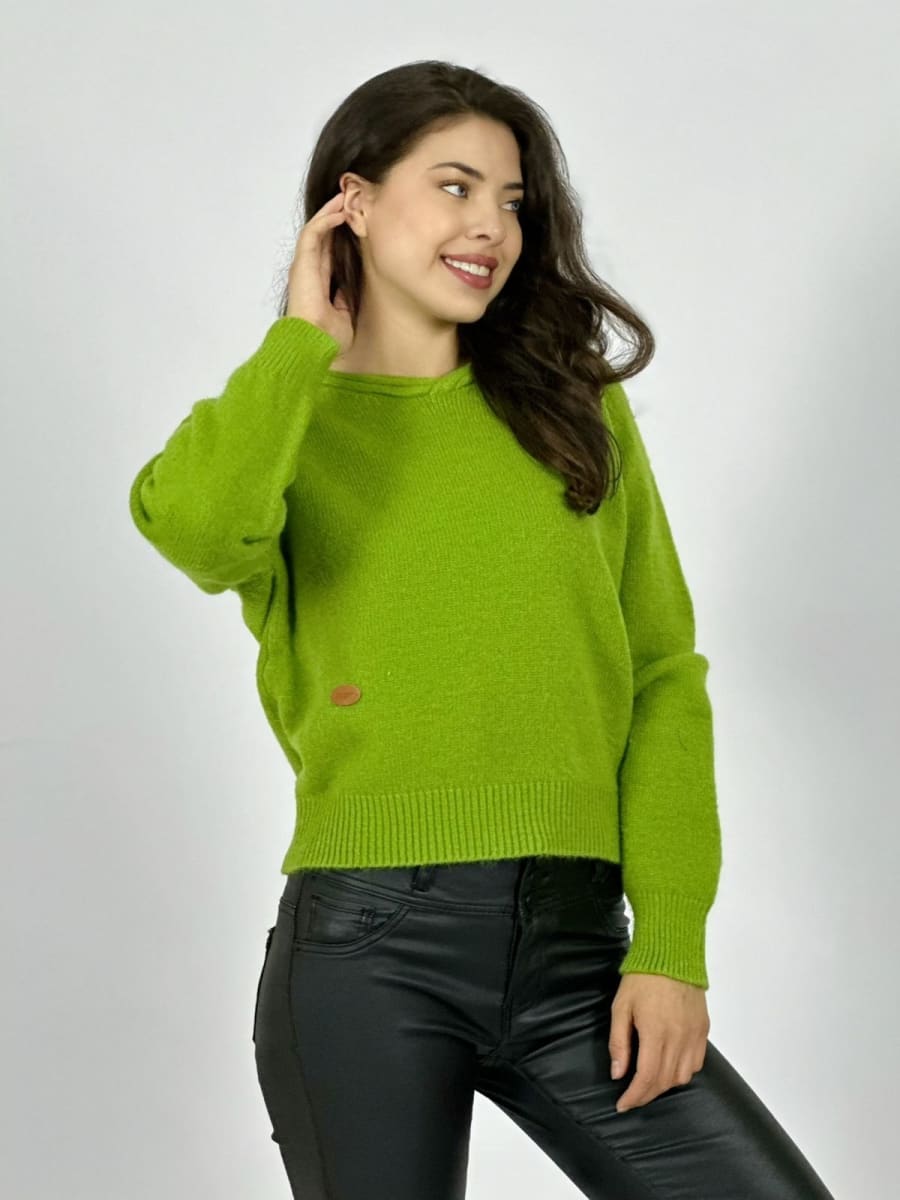 Sweater De Lana Con Capucha A4-892