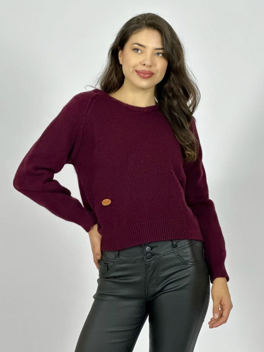 Sweater De Lana Con Capucha A4-898