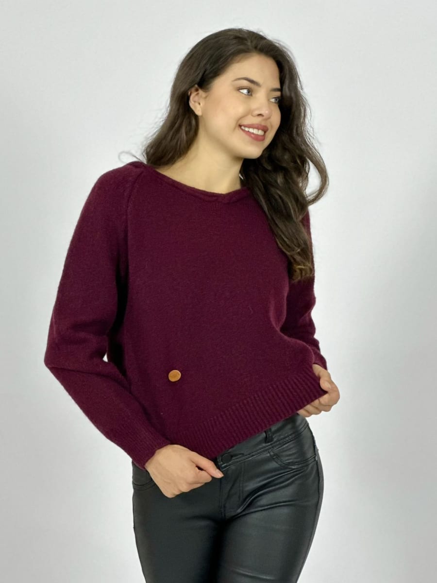 Sweater De Lana Con Capucha A4-899
