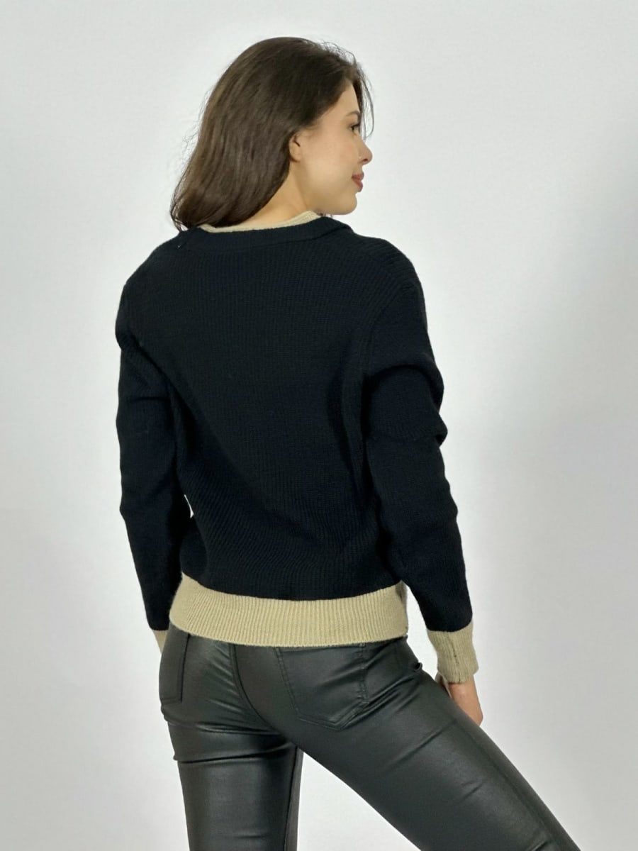 Sweater Lana Bordes Bicolor A3-824