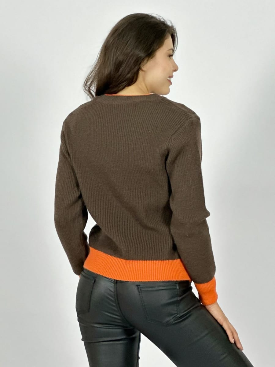 Sweater Lana Bordes Bicolor A3-8216