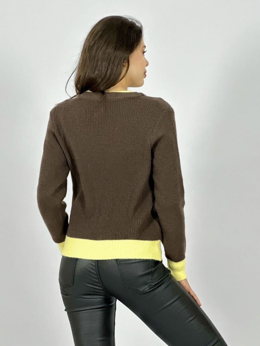 Sweater Lana Bordes Bicolor A3-828