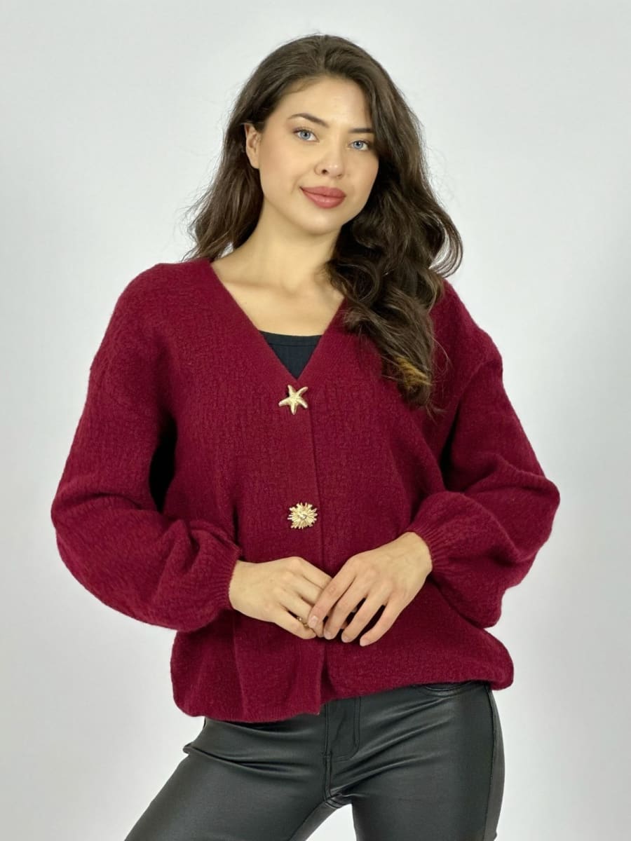 Sweater Lana Botones Caracolas y Estrellas A2-581
