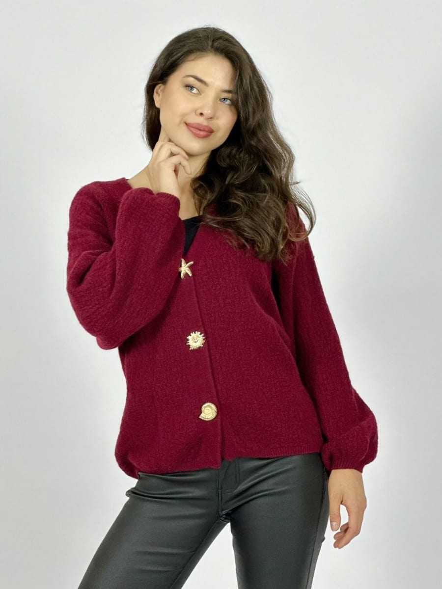 Sweater Lana Botones Caracolas y Estrellas A2-582