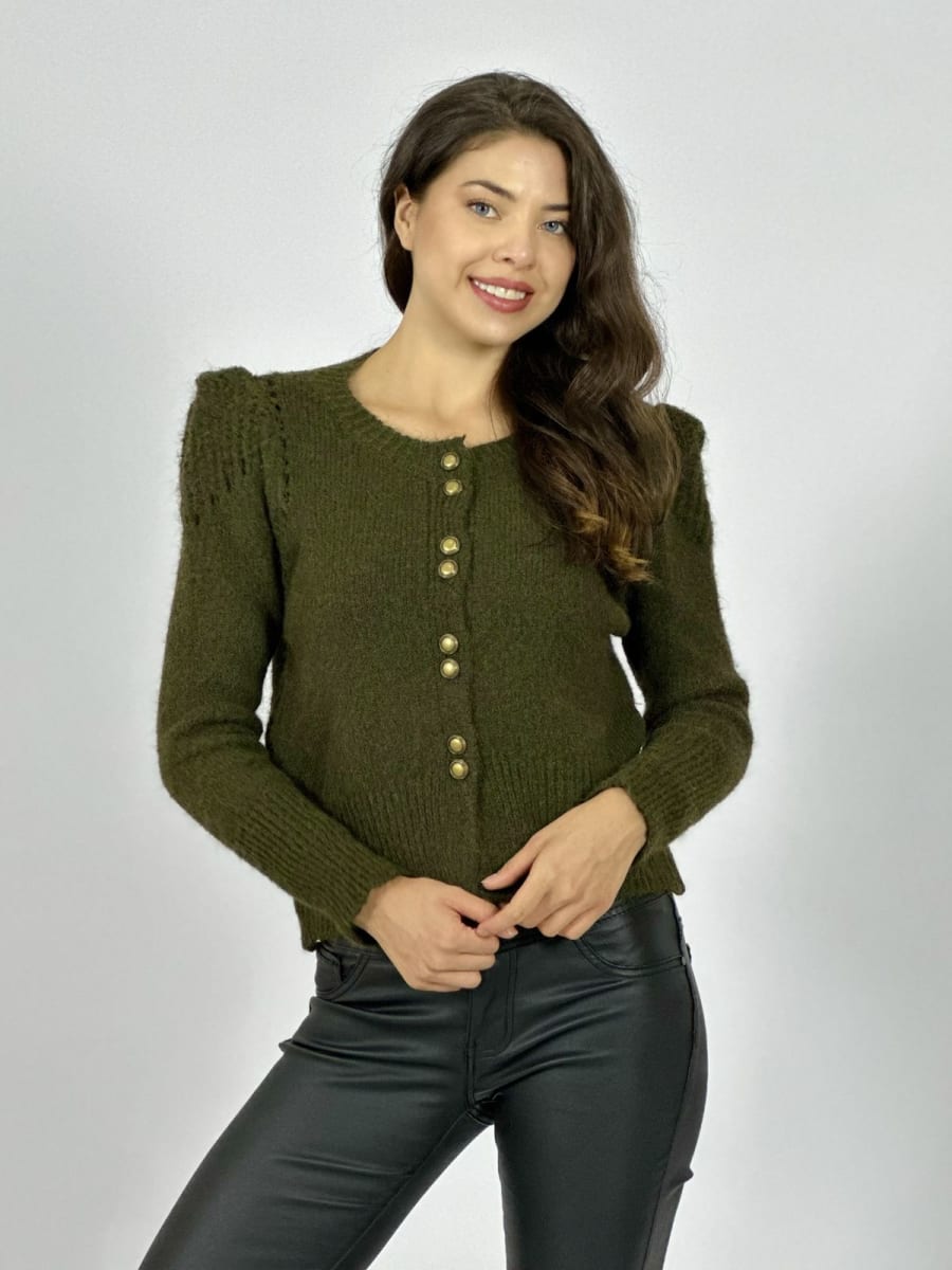 Sweater Lana Corto Abotonado A4-922