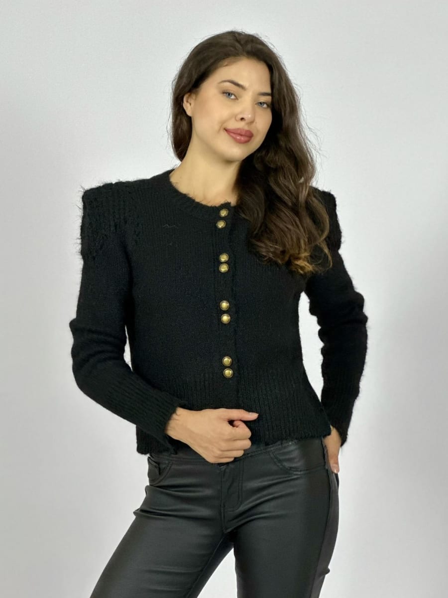 Sweater Lana Corto Abotonado A4-928