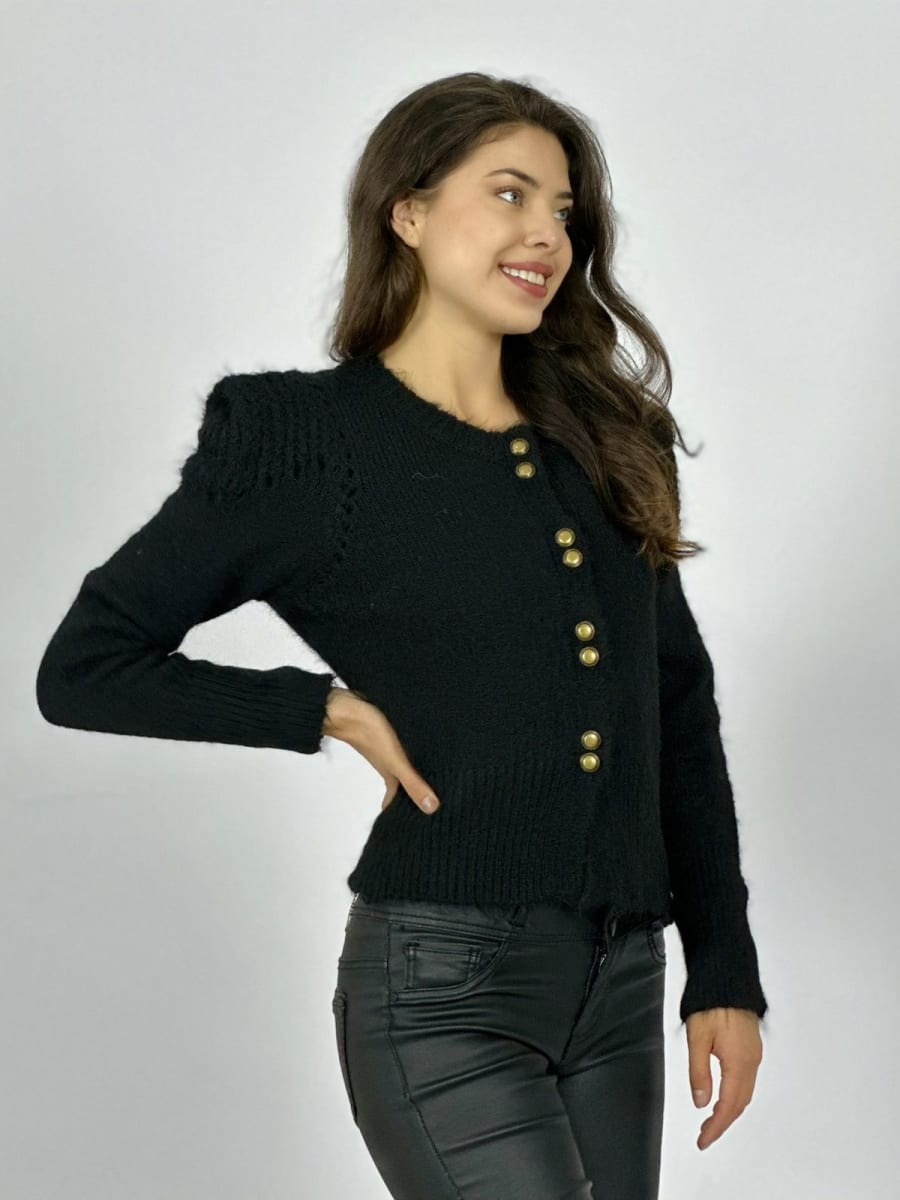 Sweater Lana Corto Abotonado A4-9210