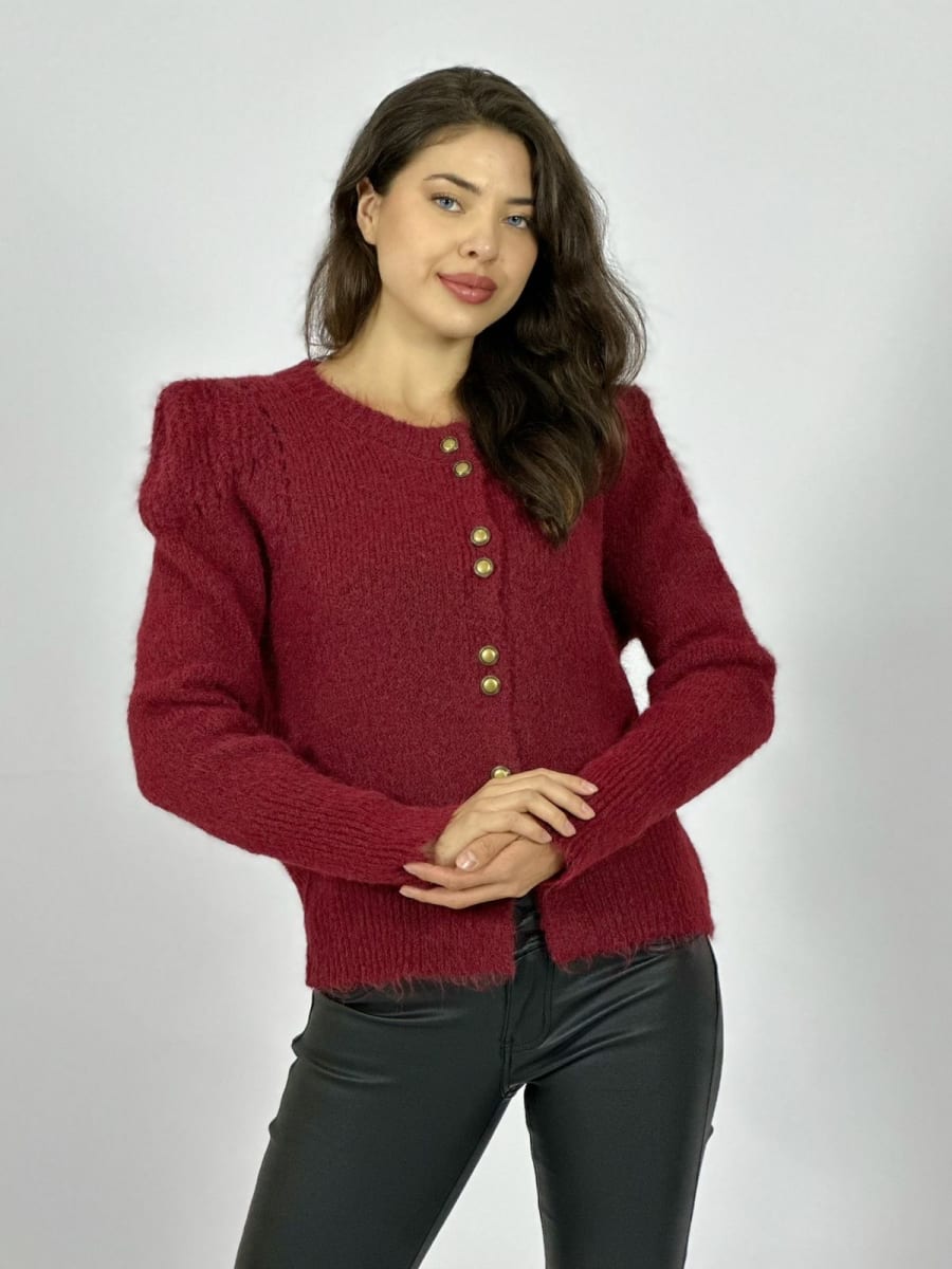 Sweater Lana Corto Abotonado A4-926