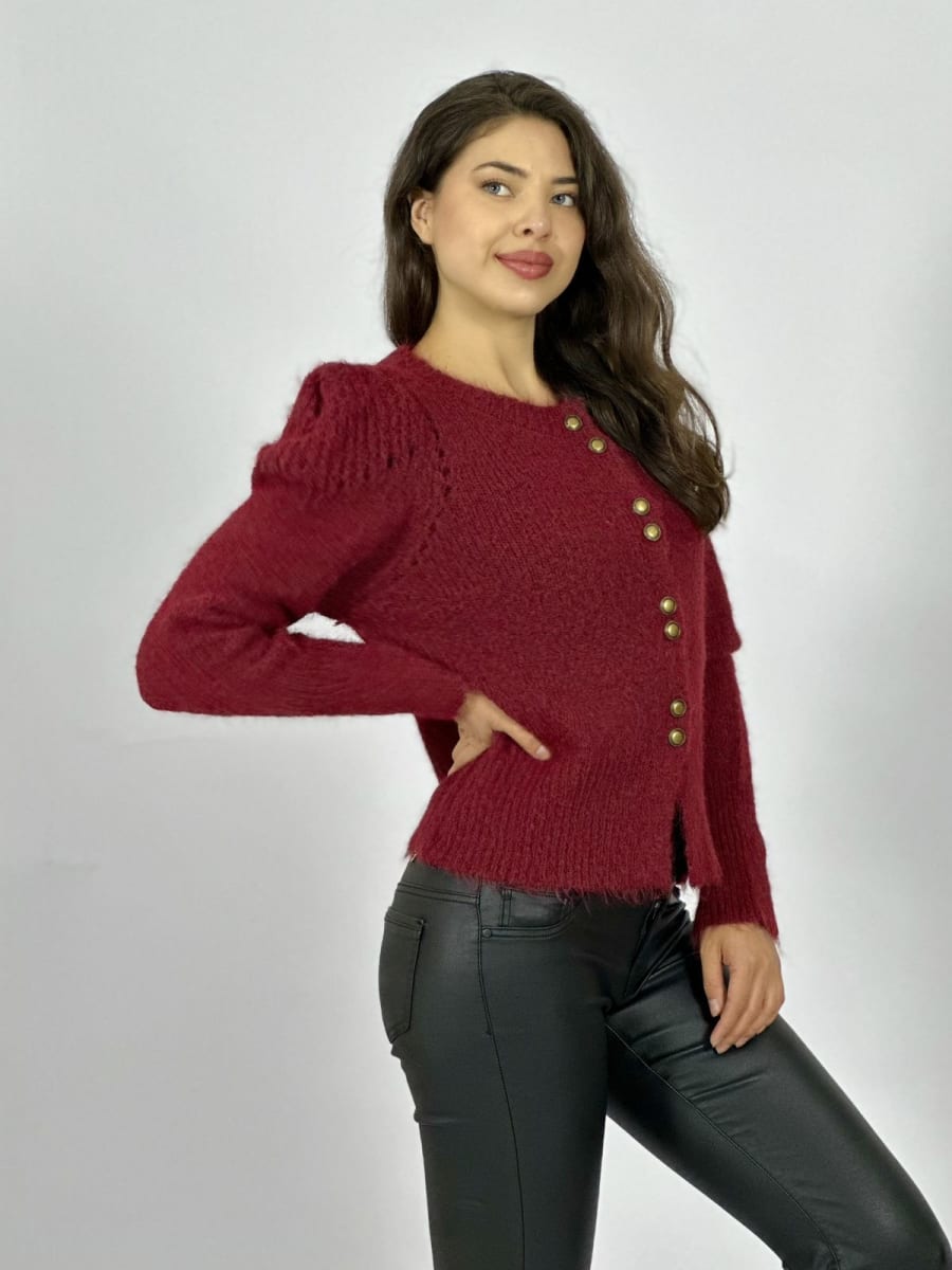 Sweater Lana Corto Abotonado A4-927