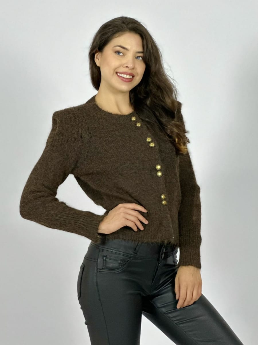 Sweater Lana Corto Abotonado A4-9214
