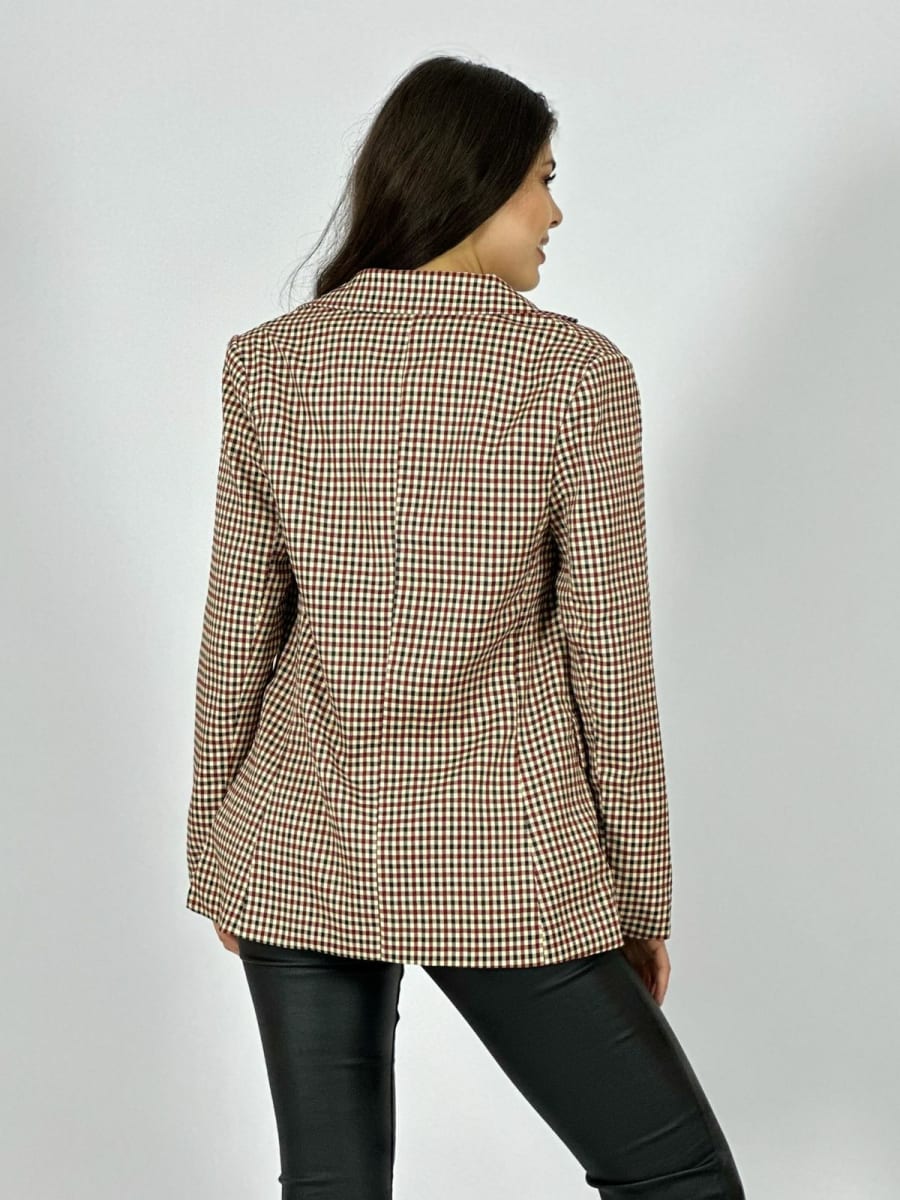 Blazer 2 Botones Cuadrilles B3-1413