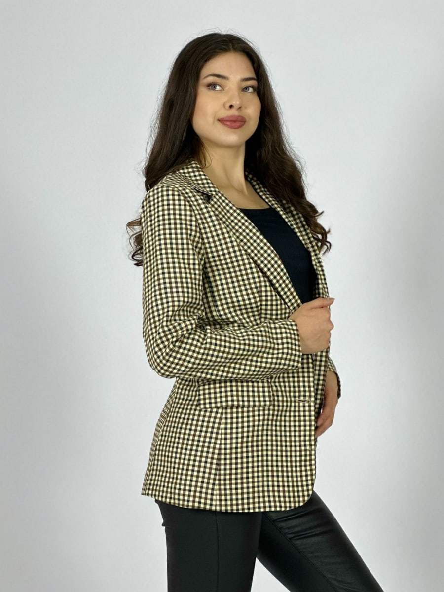 Blazer 2 Botones Cuadrilles B3-1417