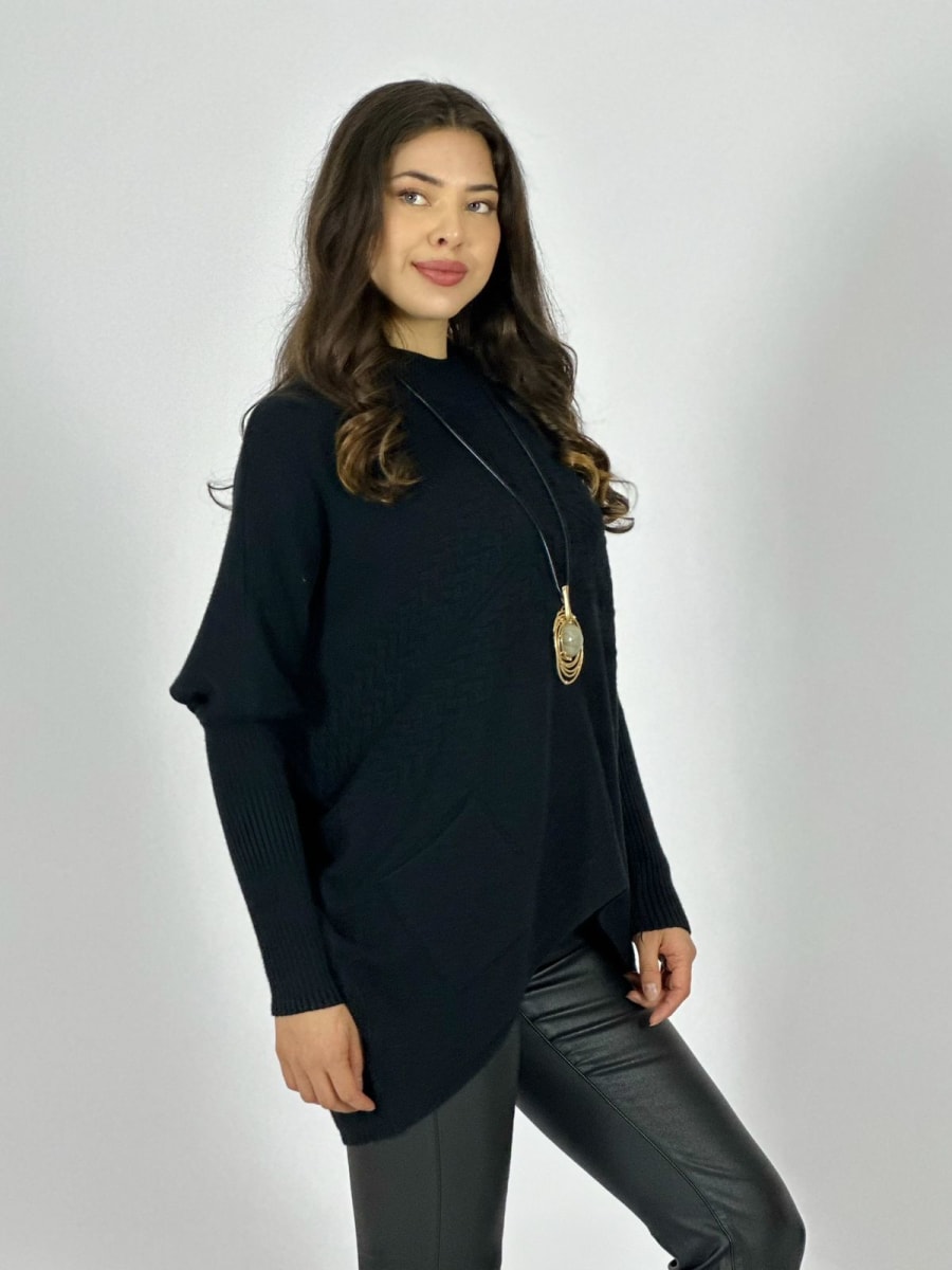 Sweater Spandex Diseño Trenzado con Bolsillos A3-7618