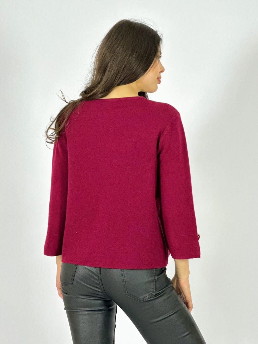 Sweater Spandex Cuello 2 Botones A1-394