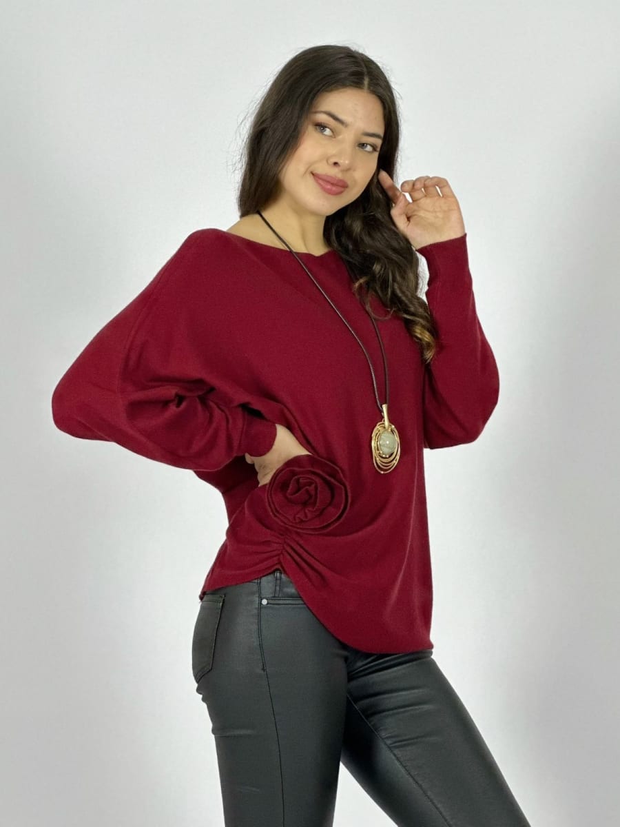 Sweater Spandex Rosa Costado A3-736