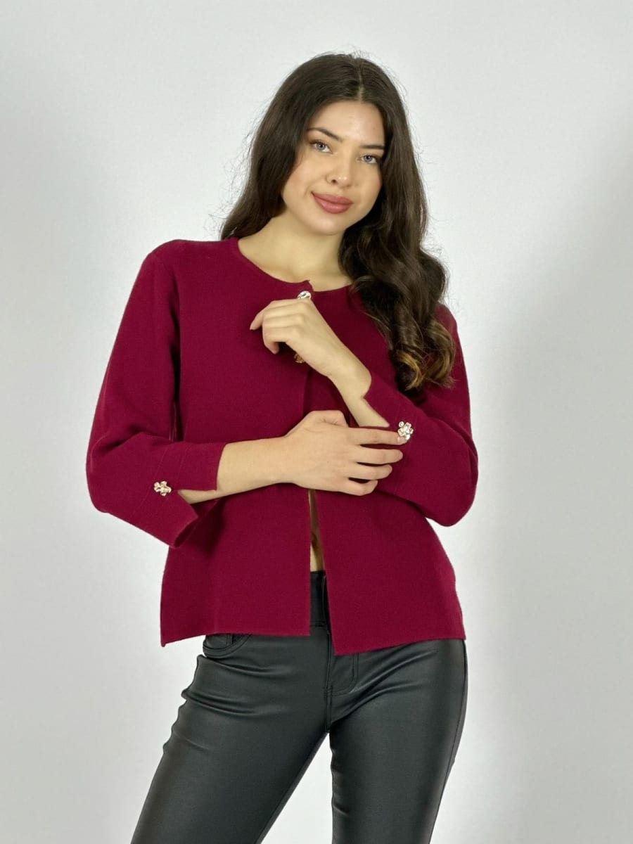 Sweater Spandex Cuello 2 Botones A1-392