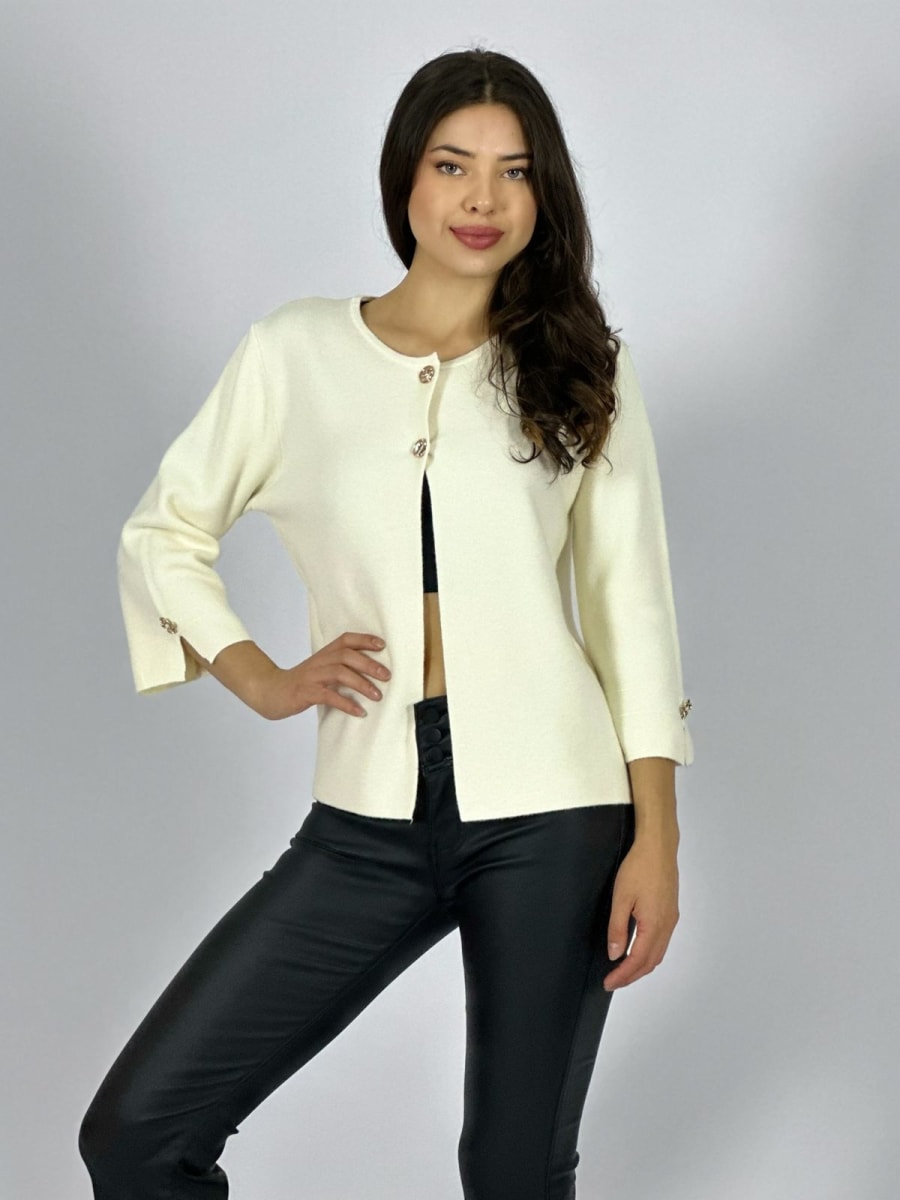 Sweater Spandex Cuello 2 Botones A1-396