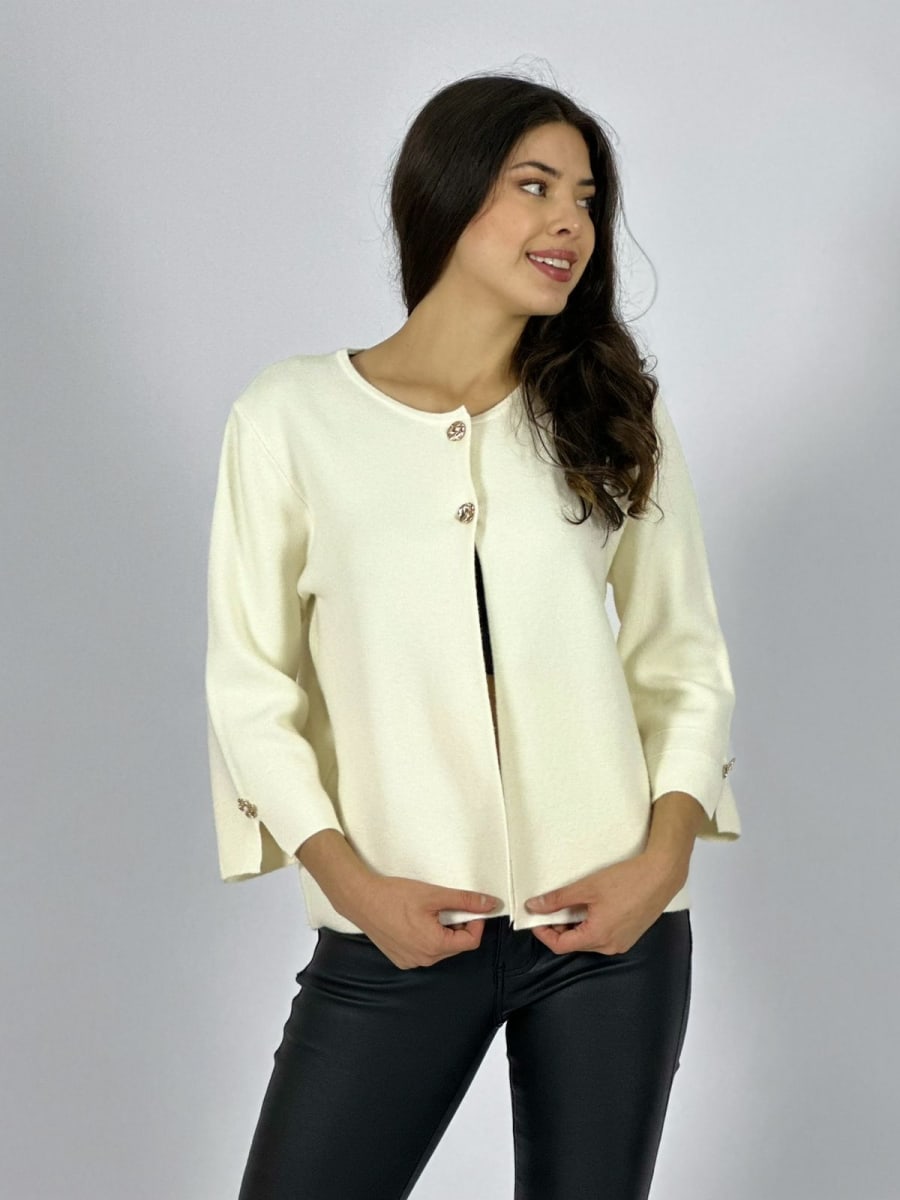 Sweater Spandex Cuello 2 Botones A1-398