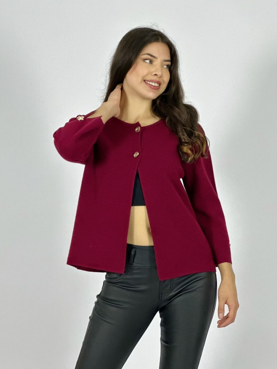 Sweater Spandex Cuello 2 Botones A1-393