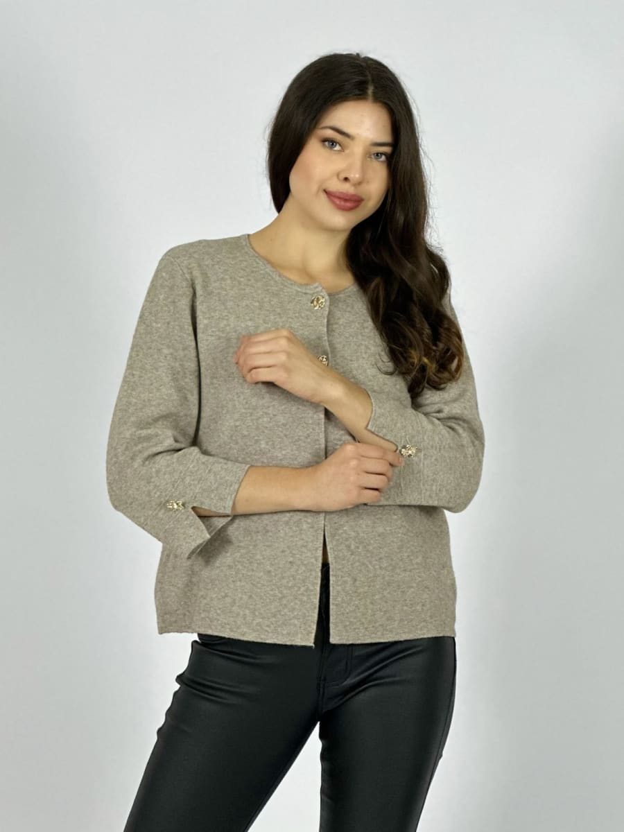 Sweater Spandex Cuello 2 Botones A1-399