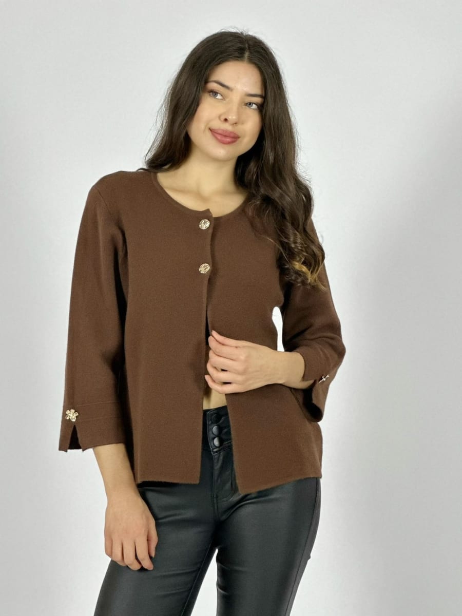 Sweater Spandex Cuello 2 Botones A1-3912