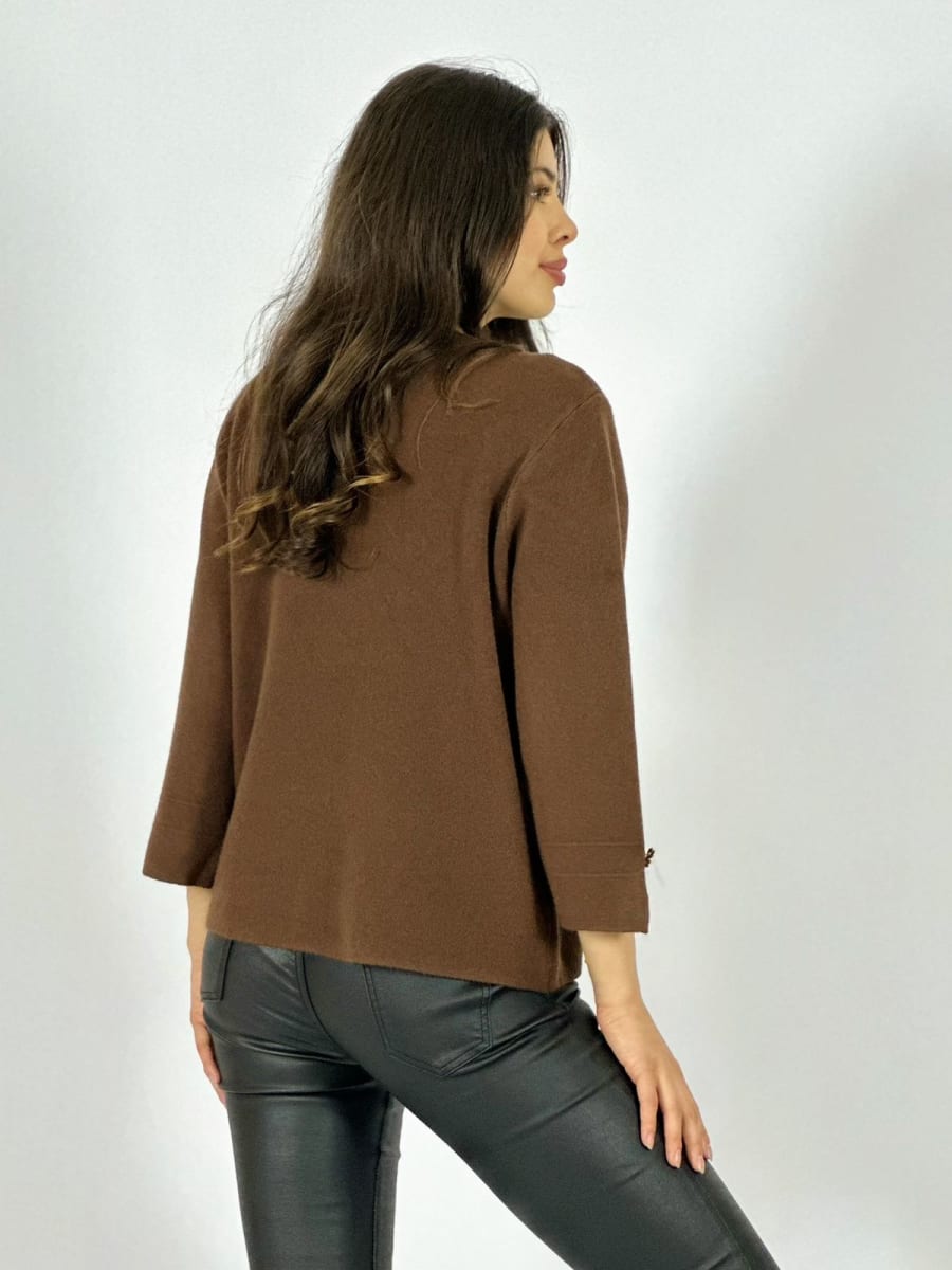 Sweater Spandex Cuello 2 Botones A1-3915