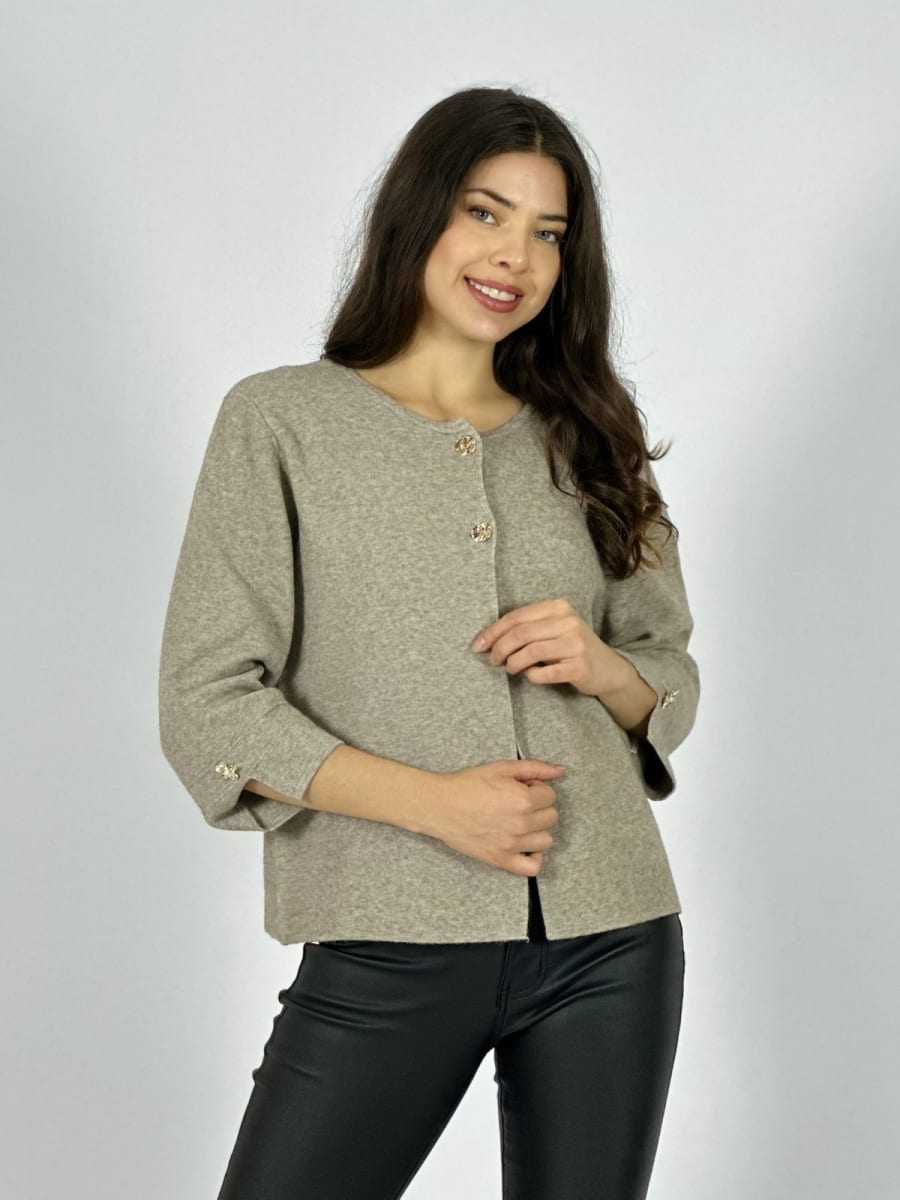 Sweater Spandex Cuello 2 Botones A1-3910