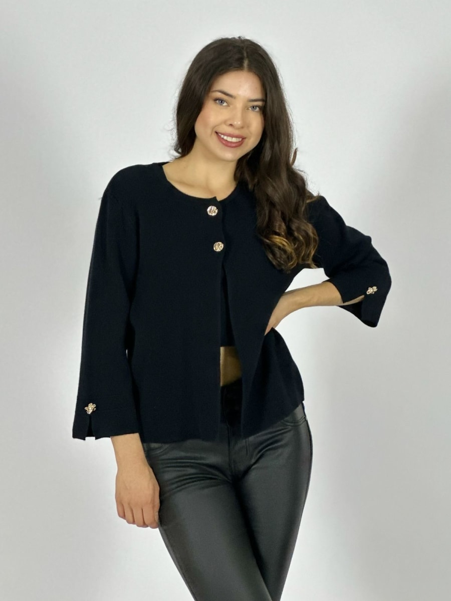 Sweater Spandex Cuello 2 Botones A1-3917