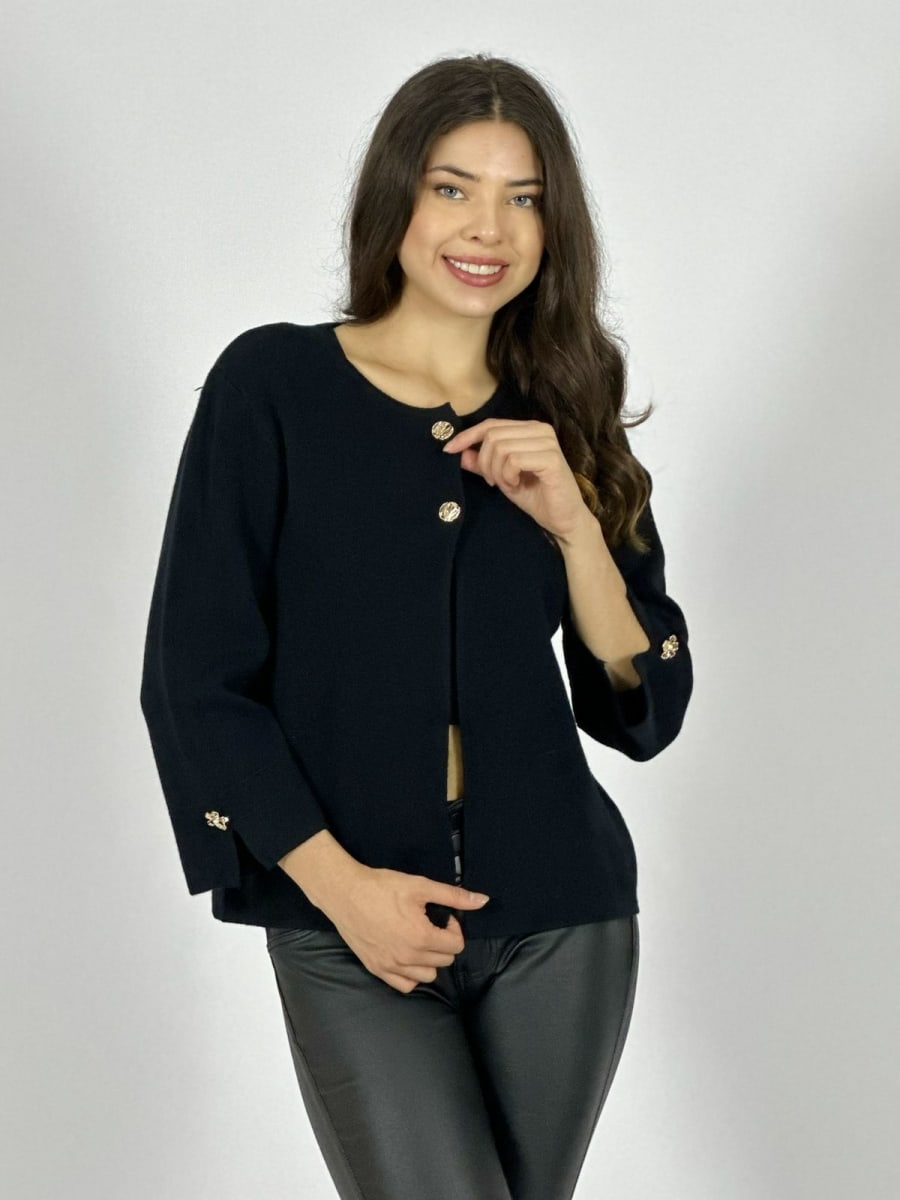 Sweater Spandex Cuello 2 Botones A1-3916