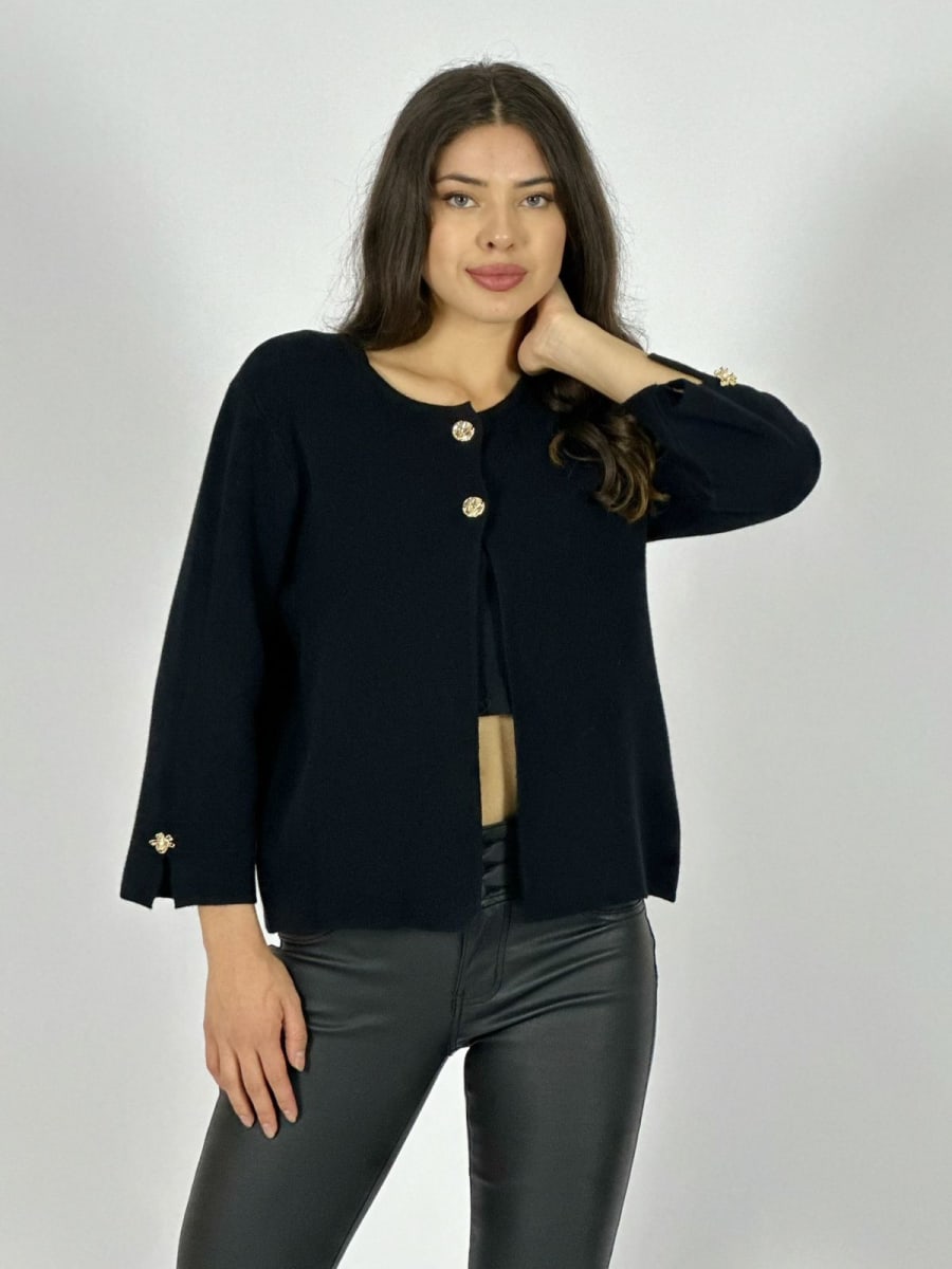 Sweater Spandex Cuello 2 Botones A1-3918