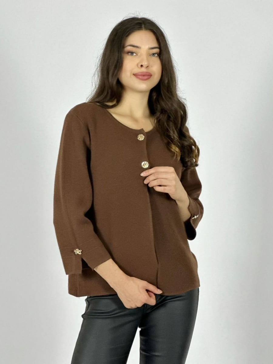 Sweater Spandex Cuello 2 Botones A1-3914
