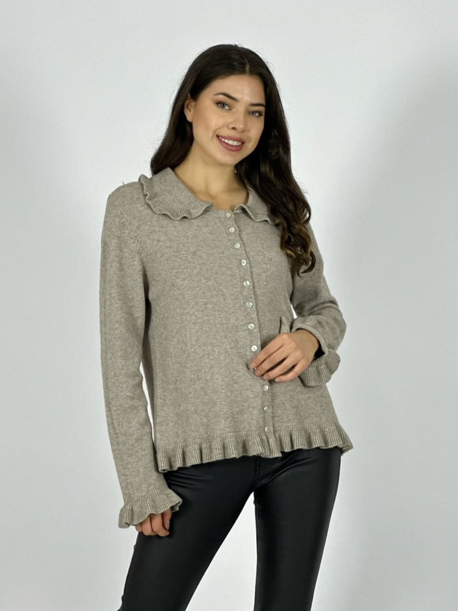 Spandex Abotonado con Faralao en Cuello y Bordes B4-1645