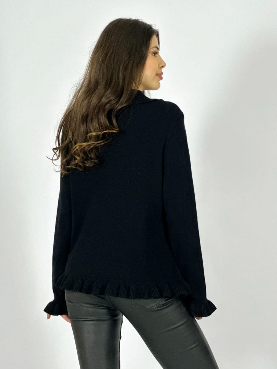 Spandex Abotonado con Faralao en Cuello y Bordes B4-16410