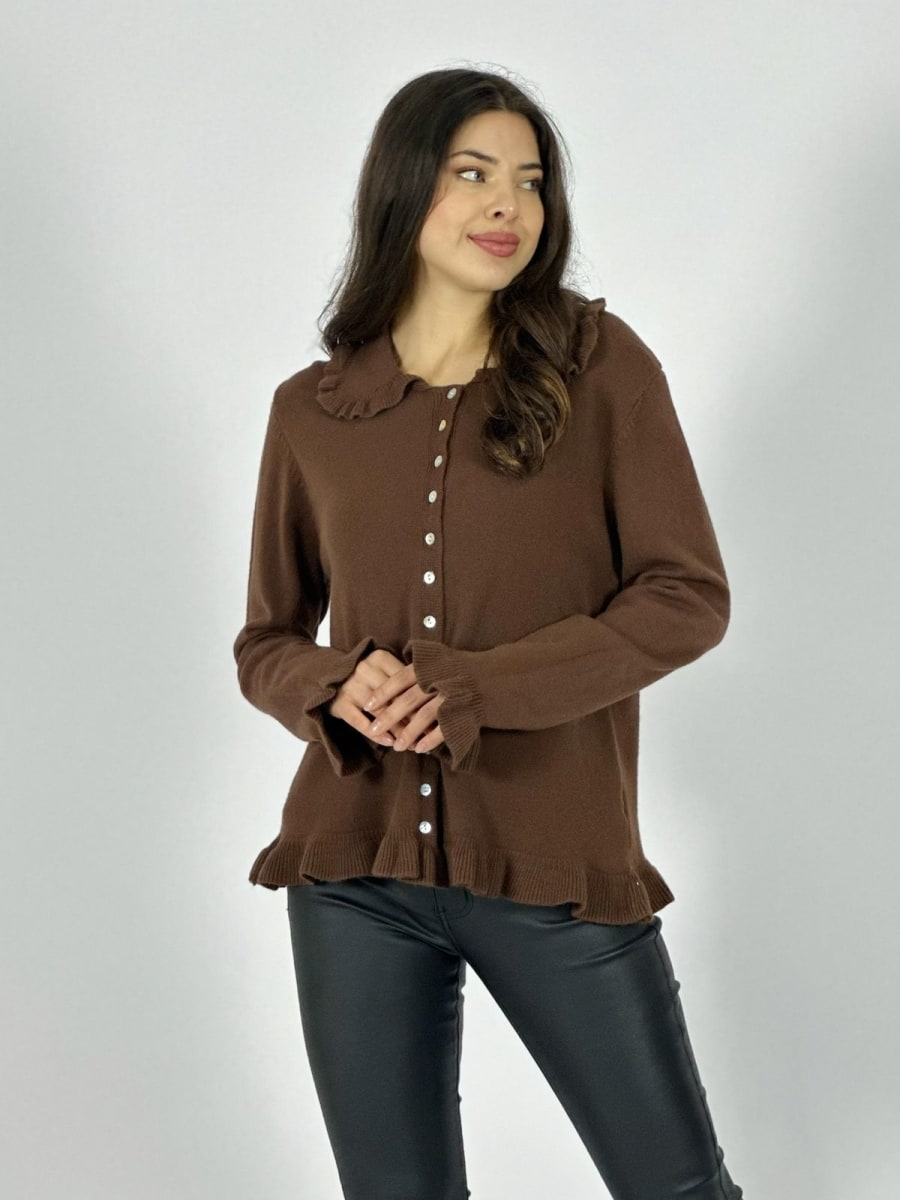 Spandex Abotonado con Faralao en Cuello y Bordes B4-1642