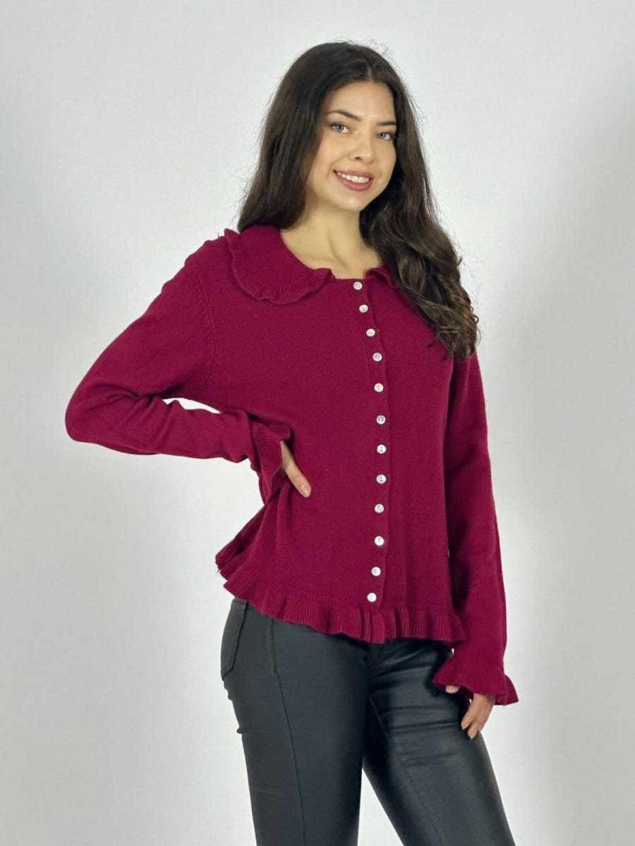 Spandex Abotonado con Faralao en Cuello y Bordes B4-16413