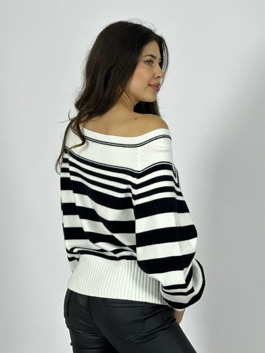 Sweater de Rayas Horizontales B4-1663