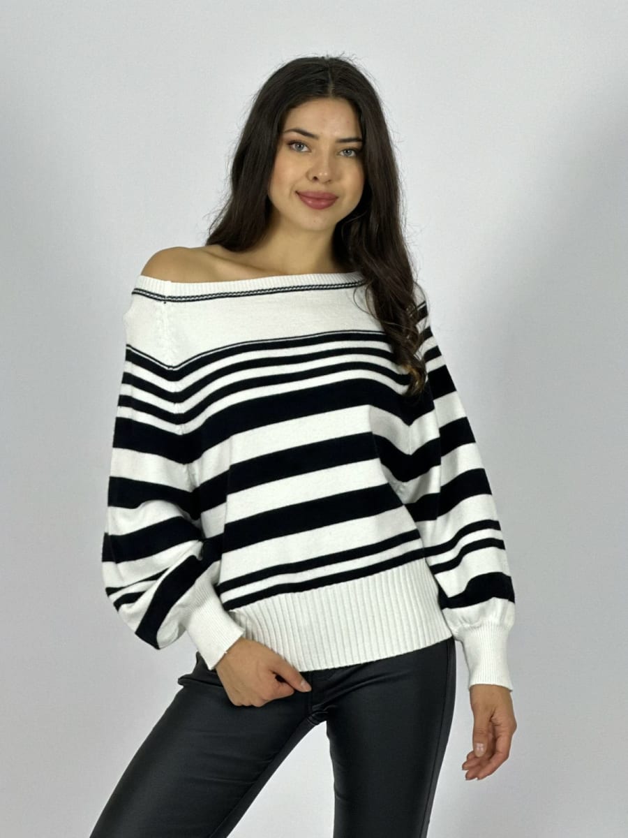 Sweater de Rayas Horizontales B4-1662