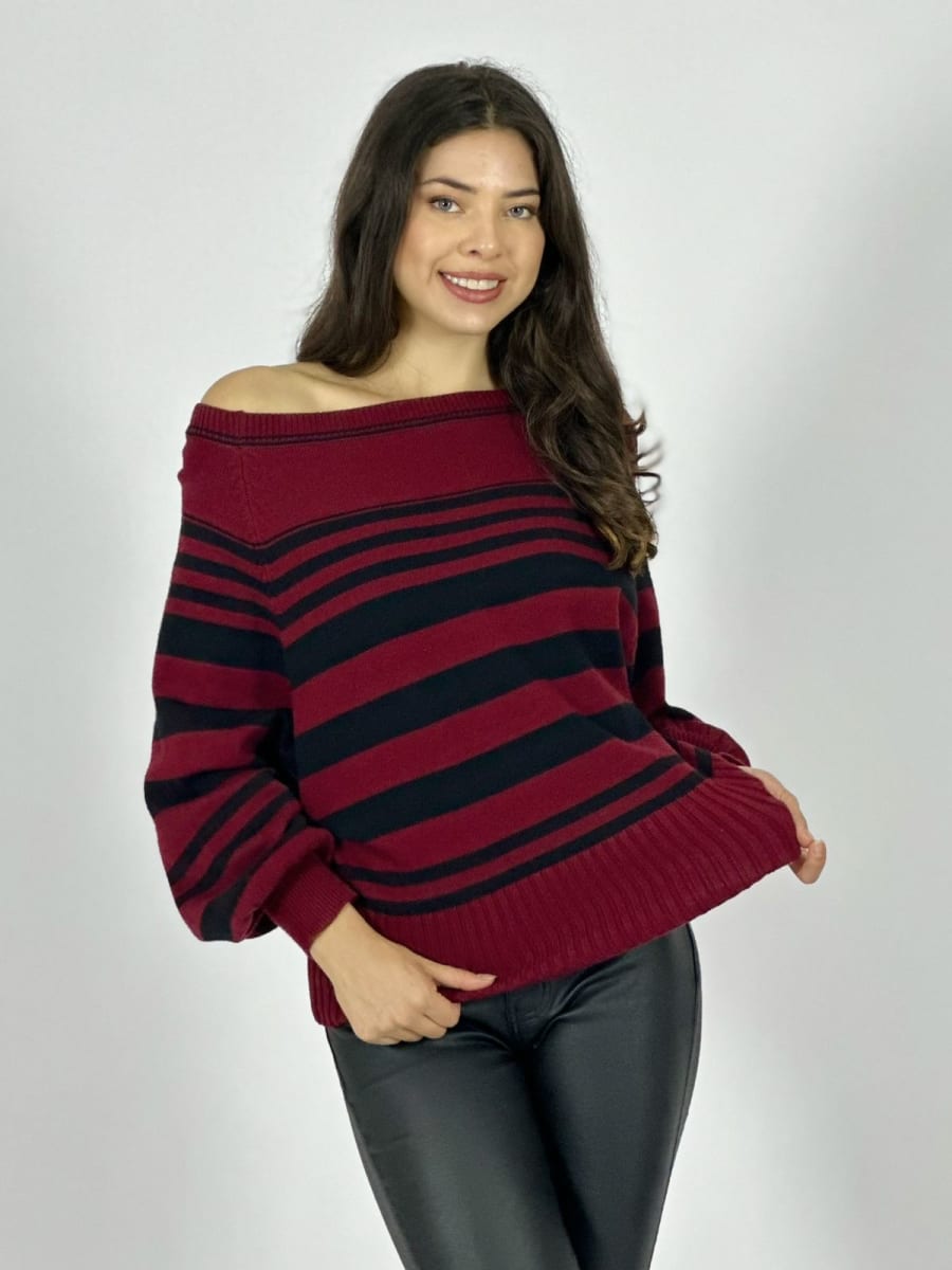 Sweater de Rayas Horizontales B4-16611