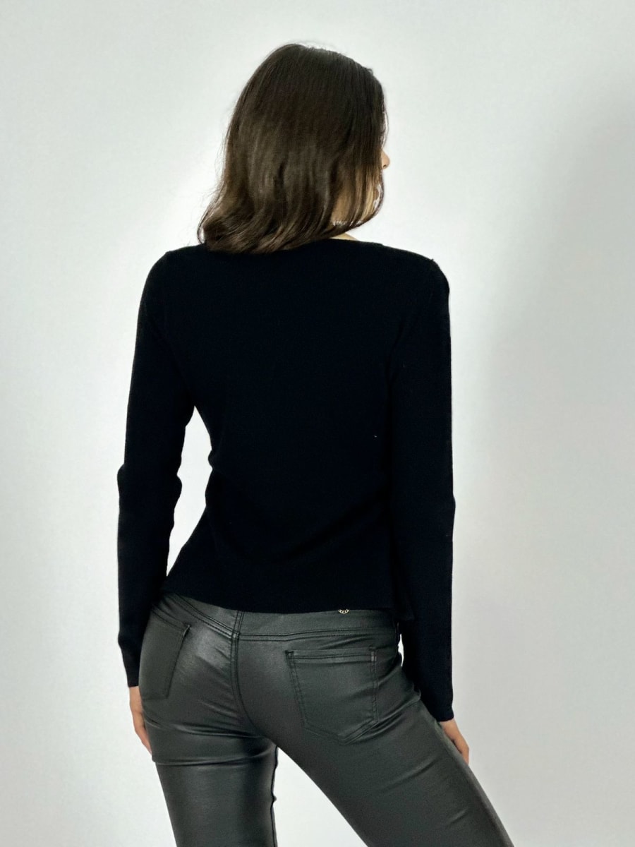 Sweater con Costura Lateral Incluye Pañuelo B4-16711