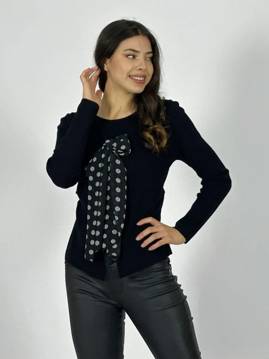 Sweater con Costura Lateral Incluye Pañuelo B4-16710