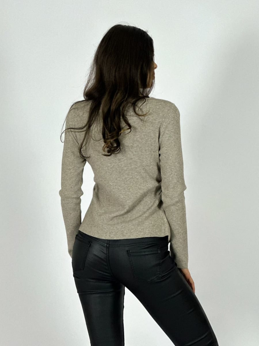 Sweater con Costura Lateral Incluye Pañuelo B4-1677