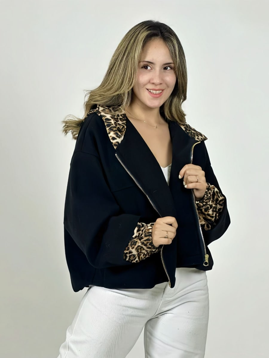 Poleron Forrado Italiano Gorro Print B1-1152