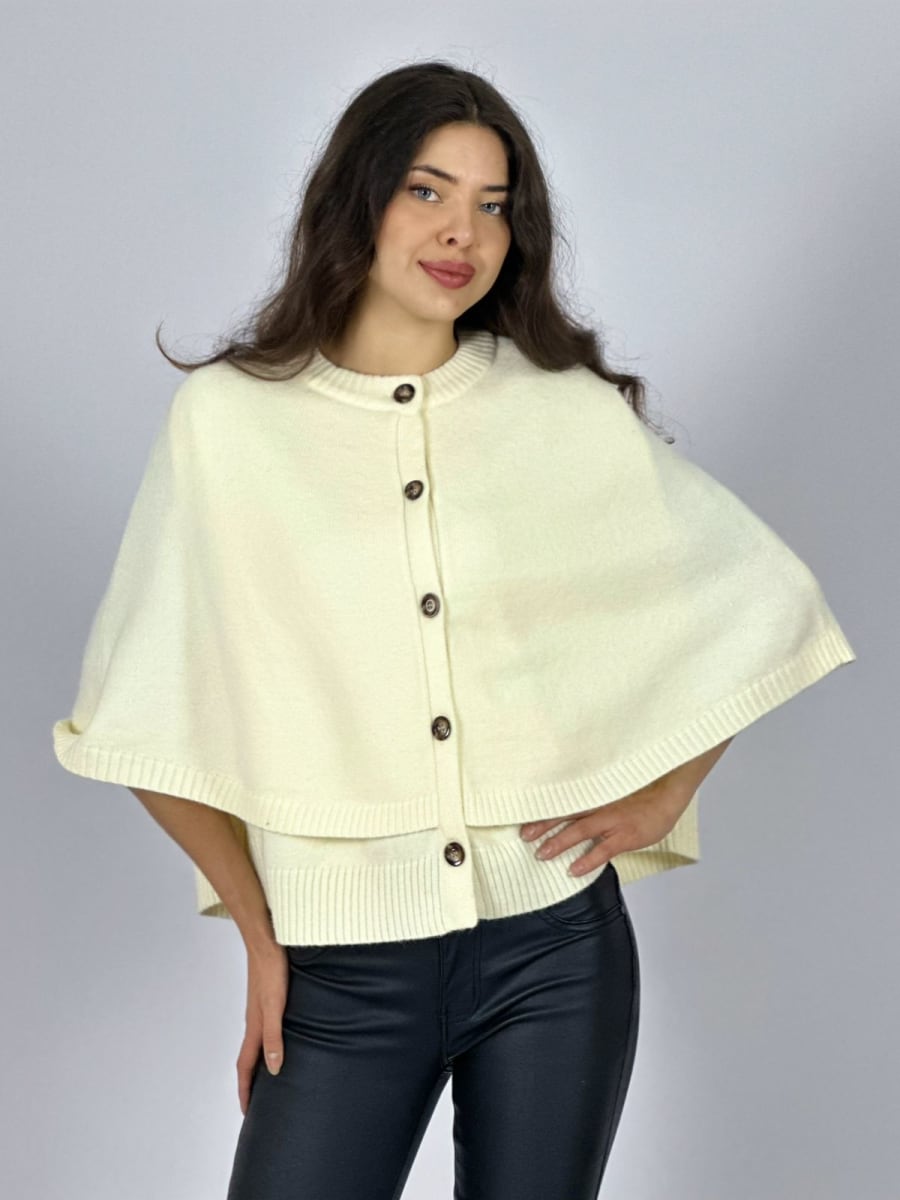 Sweater Lana Abotonado tipo Poncho A3-71/743