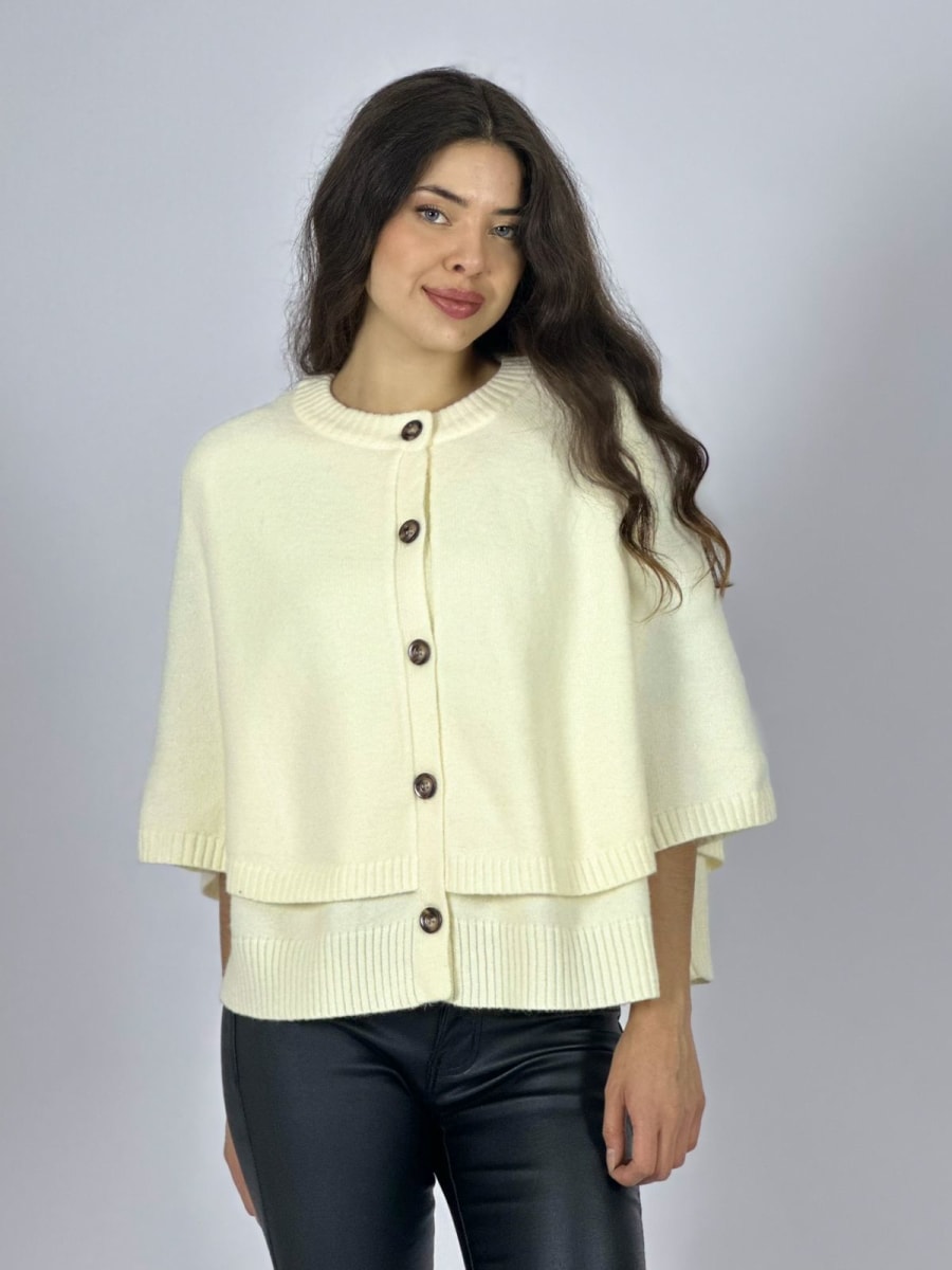 Sweater Lana Abotonado tipo Poncho A3-71/744