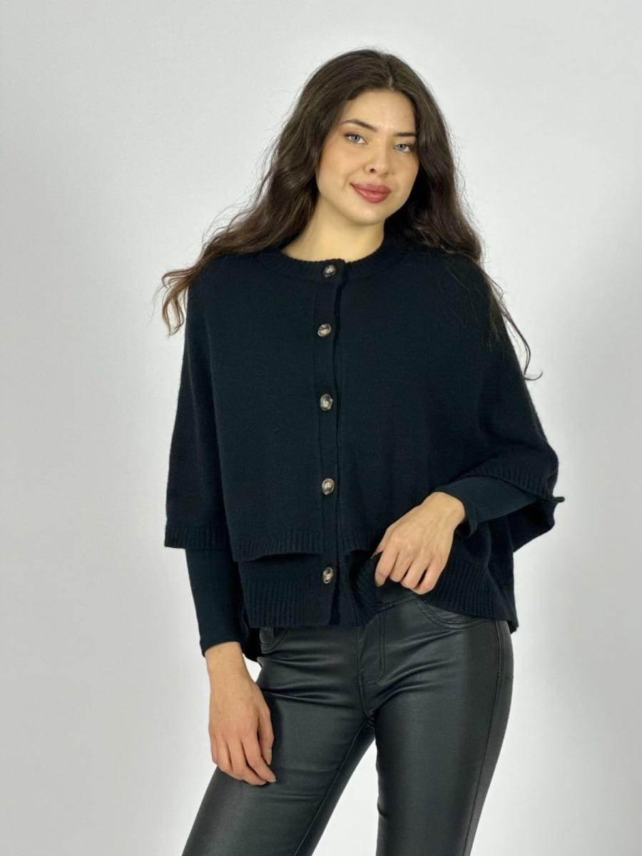 Sweater Lana Abotonado tipo Poncho A3-71/741