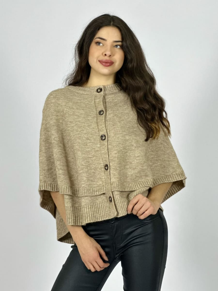 Sweater Lana Abotonado tipo Poncho A3-71/749