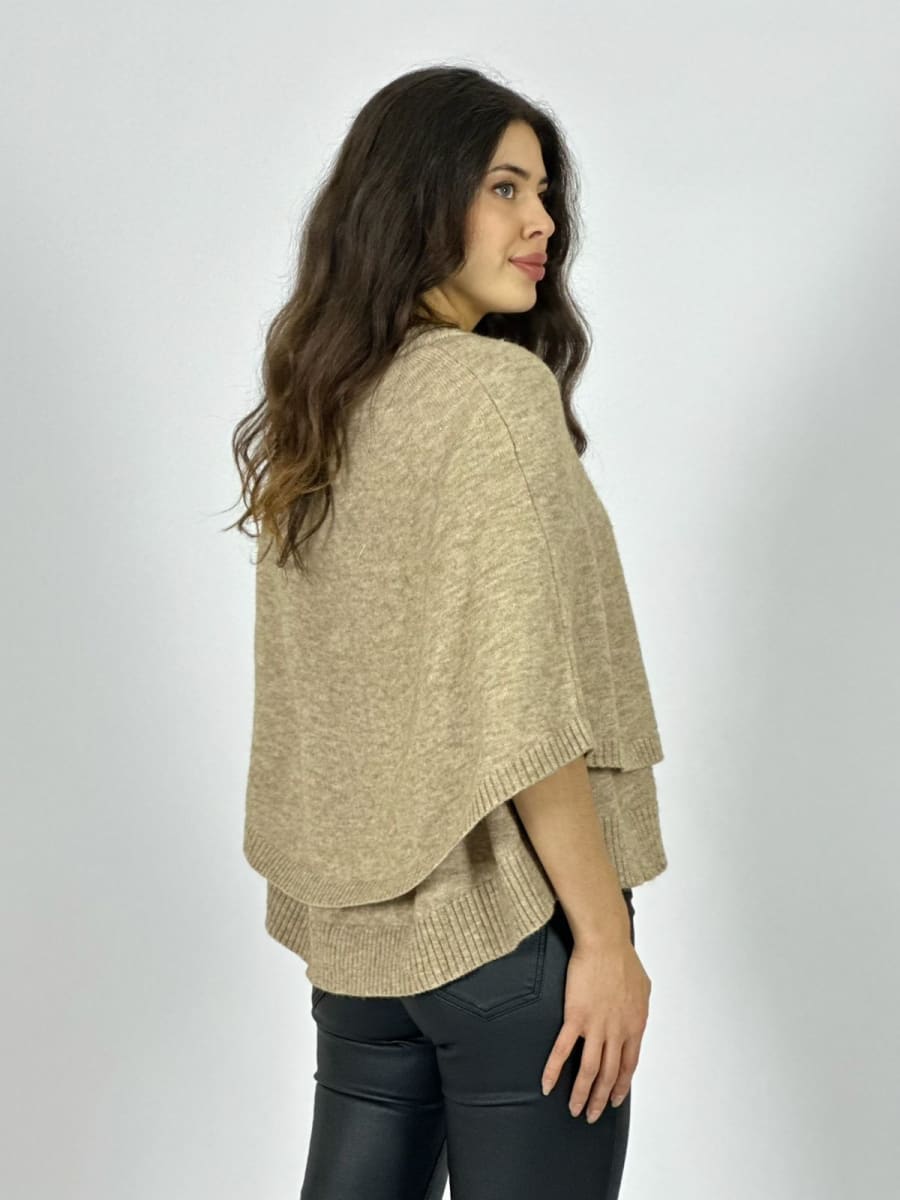 Sweater Lana Abotonado tipo Poncho A3-71/7410