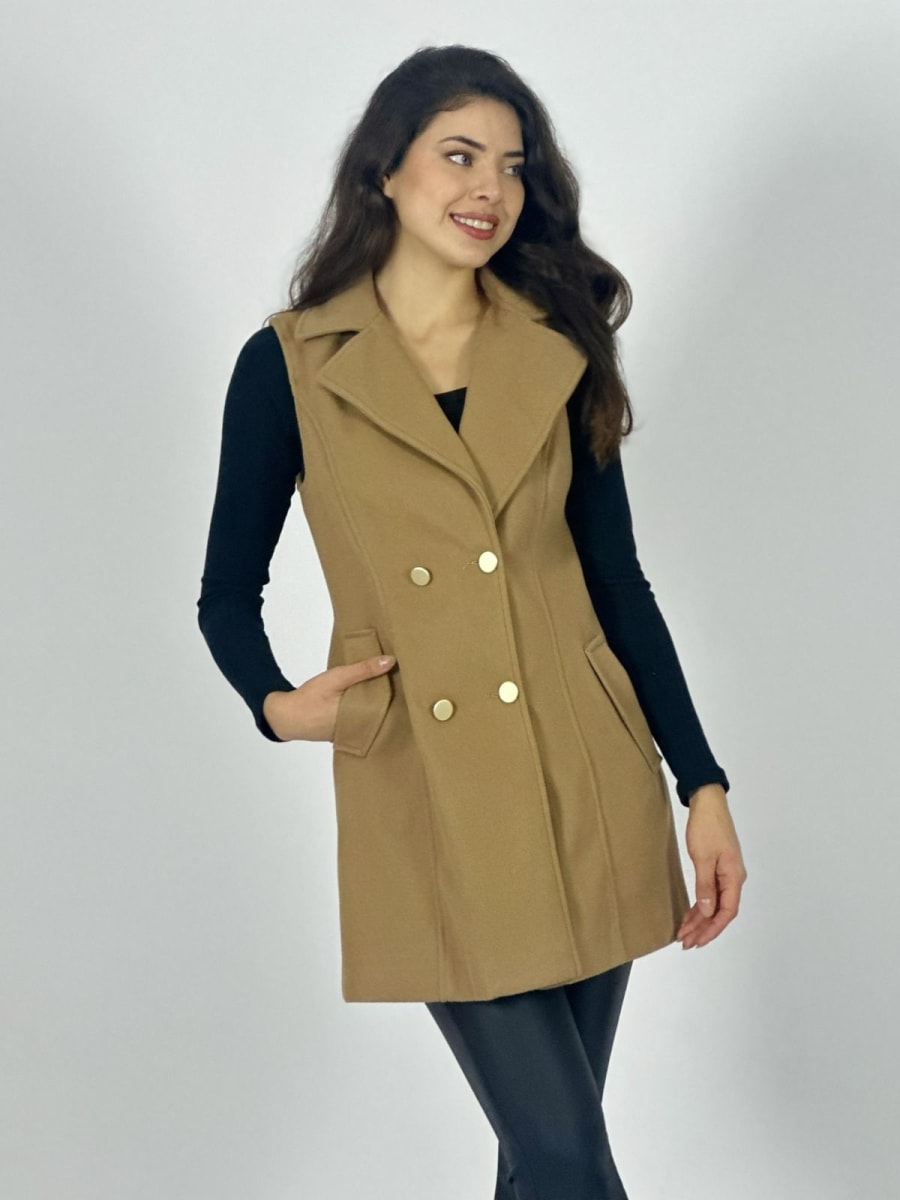 Abrigo de Paño S/Mangas 4 Botones B1-11811