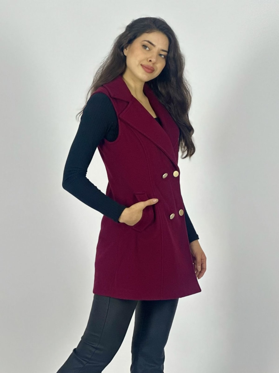 Abrigo de Paño S/Mangas 4 Botones B1-1185