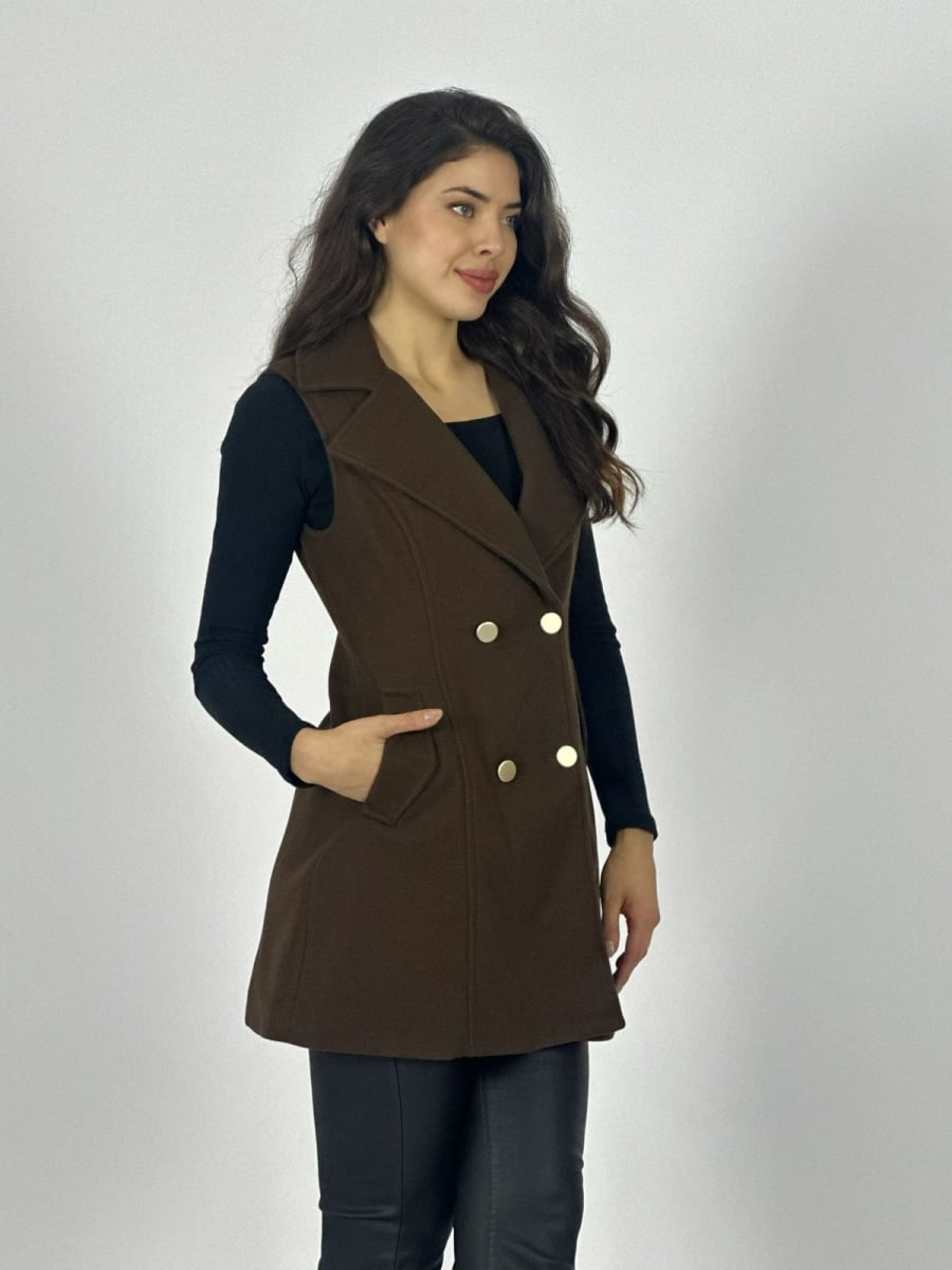 Abrigo de Paño S/Mangas 4 Botones B1-11814